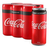 Coca-cola Sem Açúcar Lata 310ml Com 6 Unidades