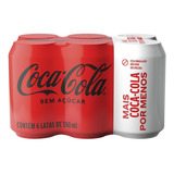 Coca-cola Sem Açúcar Lata 350ml Leve