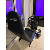 Cockpit Simulador Winseats Ws Light Blue + Kit Volante G27