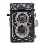 Cofre Câmera Fotográfica Retrô Antiga Vintage Resina
