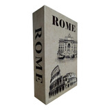 Cofre Camuflado De Livro Capa Rome