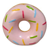 Cofre Cofrinho Donuts Pequeno Decorativo - Rosa Ceramica