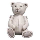 Cofre Decorativo Quarto Bebê Urso Cerâmica Vintage16x10x11cm