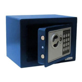 Cofre Eletrônico Digital Pequeno Pelegrin Ch17ef Em Aço Azul