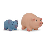 Cofre Porco Cofrinho Gigante Porquinho Azul - Em Cerâmica