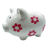 Cofre Porquinho Grande Decoração Em Porcelana