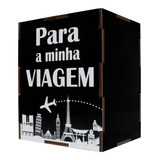 Cofrinho Decorativo Guardar Moedas Madeira Reforçado Oferta