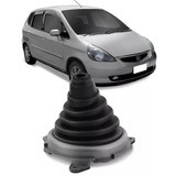 Coifa Câmbio Sem Manopla Sanfonada Honda Fit 03 A 08 Preto