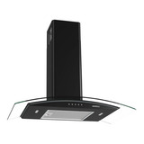 Coifa Nardelli De Parede Clean Vidro Curvo Black 75cm Cor Preto Voltagem 110v