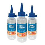 Cola De Artesão Silicone Líquida 60ml Make Eva Isopor Kit 3