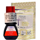 Cola Elite Hs10 3ml Extensão Cílios Fio Premium Black Glue