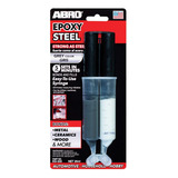 Cola Epoxi Titanium Aço Alumínio Bloco Motor 25ml Abro Eg330