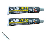 Cola Silicone Vedante Junta Motor Orbi Cinza Ved 50g Kit 2