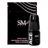 Cola Sm Ace 3ml Extensão Cílios Fio Premium Black Anvisa