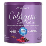 Colágeno Duo Balance Sanavita Hibiscus Com Frutas Roxas 330g