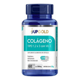 Colágeno Tipo 1, 2 E 3 C/ Vitamina C 60 Cáps 500mg Premium - Upgold