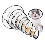 Colar Cirúrgico Para Gatos Elizabetano Cães Pets Do N1 Ao N7 Cor Transparente Tamanho Da Coleira 7 (16-18 Cm Pescoço)