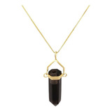 Colar Com Pingente Pedra Natural Difusor Óleo Essencial