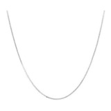 Colar Corrente Veneziana Fina 45 Cm Prata 925 Pura Legítima
