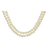 Colar Elegante Fecho Estilo Francês Pérolas Naturais J23584