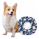 Colar Elizabetano Disco Gatos Pets Feito De Pano Tecido