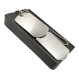 Colar Exercito Placa Lisa Dog Tag Sem Licenciadores Aço Inox