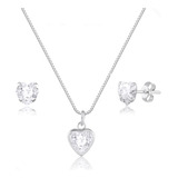 Colar Feminino Ponto De Luz Delicado Luxo Prata 925 Legítima