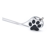 Colar Mini Urna Cinzas Patinha Pet Cães Gatos Aço Inoxidável
