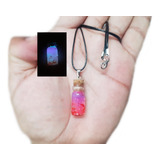 Colar Nebulosa Neon,gliter,garrafa,encantada,rosa,lilás,girl