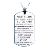 Colar Pingente Identificação Dog Tag Aço Inox Cirúrgico 