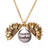 Colar Pingente You Are My Sunshine - Girassol - Raio De Sol