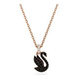 Colar Swarovski Iconic Swan Feminino Rose Gold 5678046 