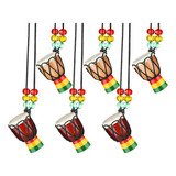 Colares Instrumentos, Tambor Djembe, Mini Pingente, Tambo -