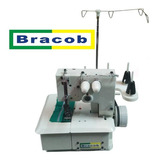 Colarete 2 Agulhas Semi Industrial C/ Motor + Aparelho Viés Cor Branco Voltagem 110v