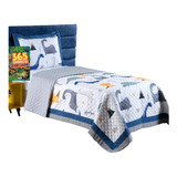Colcha Cama De Solteiro Rex+ Livro 365 Atividades P/ Meninos