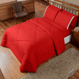 Colcha De Cama Casal Box + Lençol Dupla Face 6 Pçs