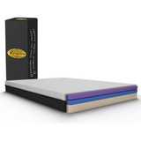 Colchão Casal 138x188cm Cor Branco Capa Removível Conforto 