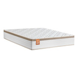 Colchão Casal Queen Mola Ensacadas Real 158cm Branco/bege