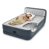 Colchão Inflável Intex Ultra Plush C/ Cabeceira 220v 272kg