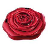 Colchão Inflável Para Piscina Rosa Vermelha Intex