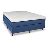 Colchão Magnético Casal 1,38x1,88 Certificado Pelo Inmetro Infra Vermelho Anti Germes + Cama Box