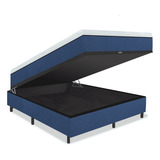 Colchão Magnético Casal Infra Vermelho Longo + Cama Box Baú 