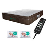 Colchão Magnético D45 Queen Massageador 8 Motores + 2 Traves