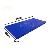 Colchonete 98 X 50 X 3 Academia Yoga Ginastica Cor Colchonete Azul