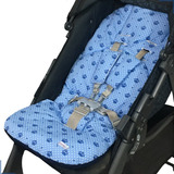 Colchonete Para Todos Os Carrinho Almofadado Coroa Azul