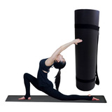 Colchonete Tapete Yoga Ginástica Pilates 1,80mx53cmx5mm Cor Preto