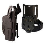 Coldre Cintura + Fita Perna Force Police Maynards Ts9 Apx Cz Cor Preto Orientação Da Mão Destro