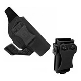 Coldre Glock G17 G19 G25 Velado + Porta Carregador Bélica