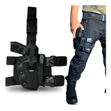 Coldre Robocop Militar Tático Pistola Revólver Preto Destro