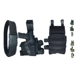 Coldre Robocop Militar +bornal Modular + Cinto Ajustável N.a
